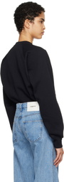 Coperni Black Crewneck Sweatshirt Bodysuit