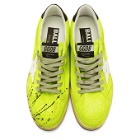 Golden Goose Yellow Suede Paint Ball Star Sneakers