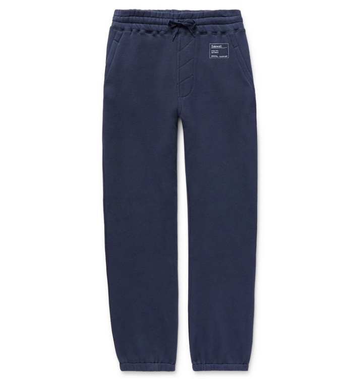 Photo: Entireworld - Organic Fleece-Back Cotton-Jersey Sweatpants - Blue