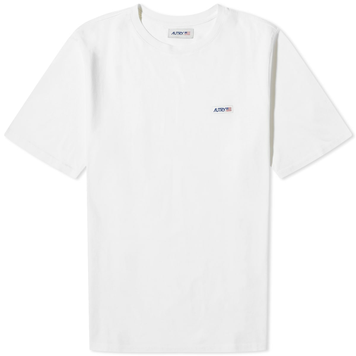 Autry Men's Flag Logo T-Shirt in White