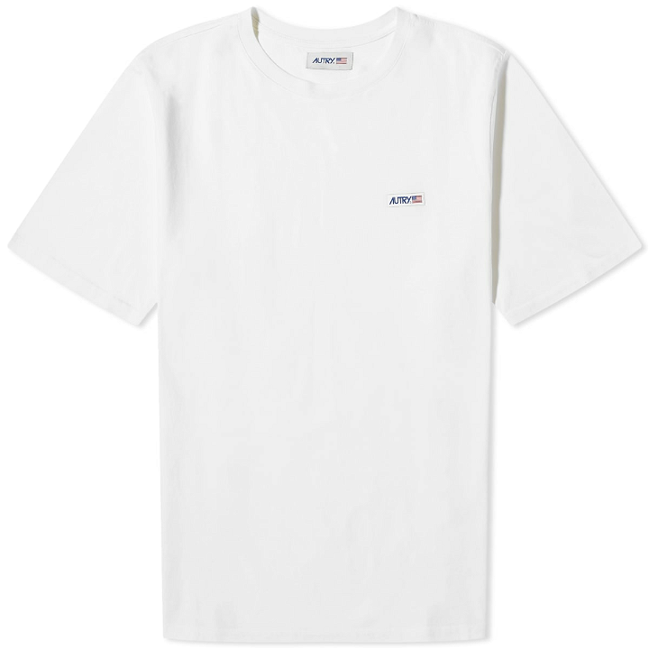 Photo: Autry Men's Flag Logo T-Shirt in White