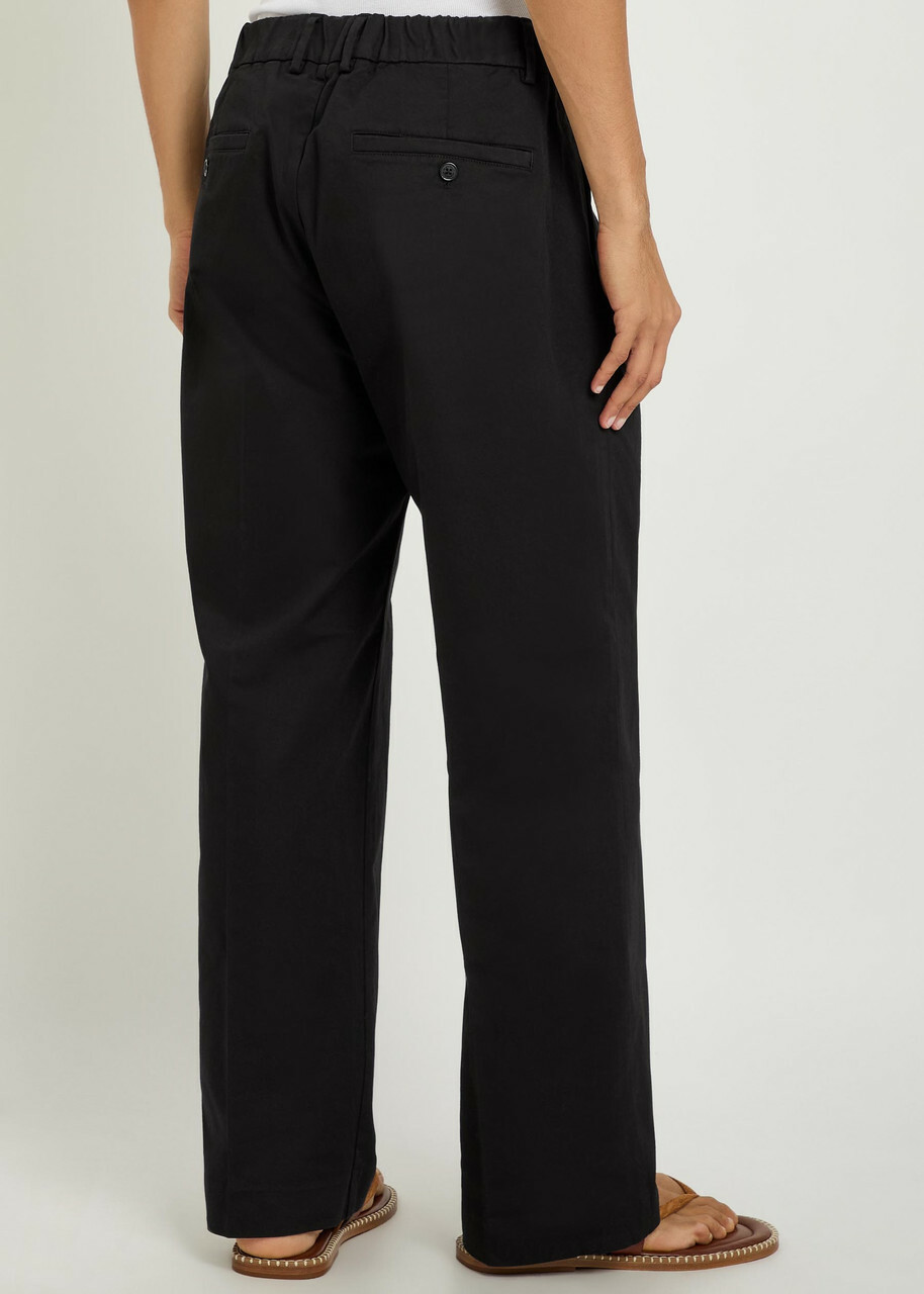 NN07 Kay Stretch-cotton Trousers Black