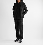 Nike - Sacai NRG Panelled Logo-Print Cotton-Blend Jersey and Shell Hoodie - Black