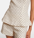Faithfull Iria polka-dot linen top