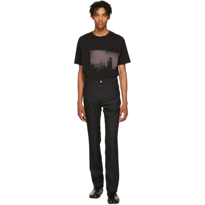 Photo: Maison Margiela Black Techno Gabardine Jeans