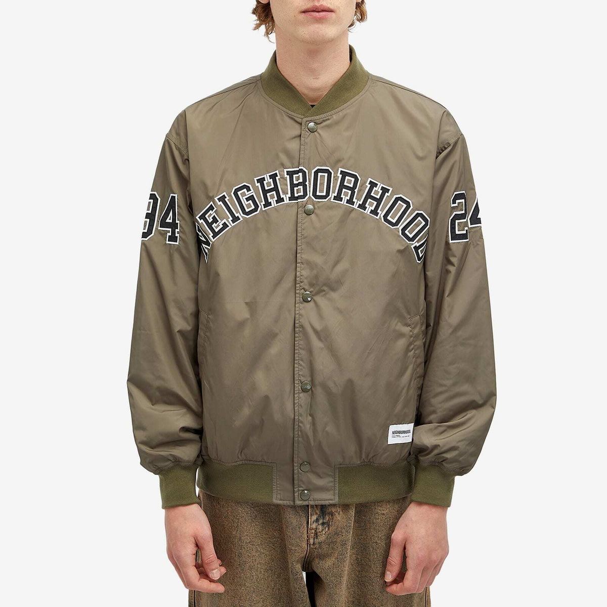 ジャケット・アウター NEIGHBORHOOD BASEBALL JACKET Neighborhood Men's Baseball Jacket in Black Neighborhood