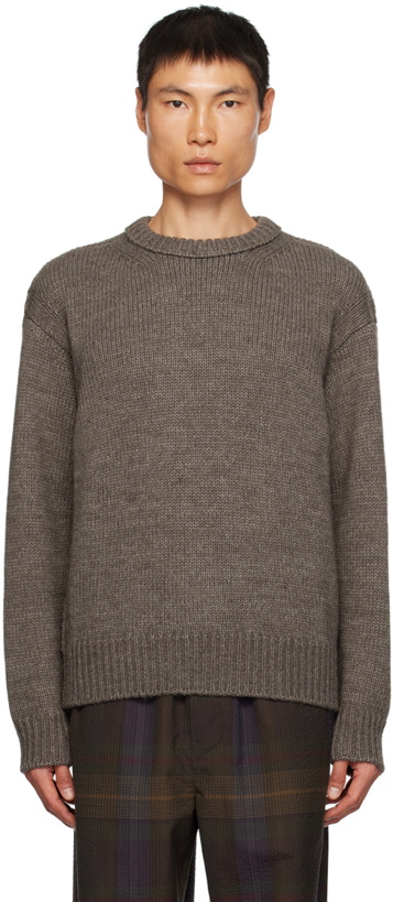Photo: LEMAIRE Gray Boxy Sweater