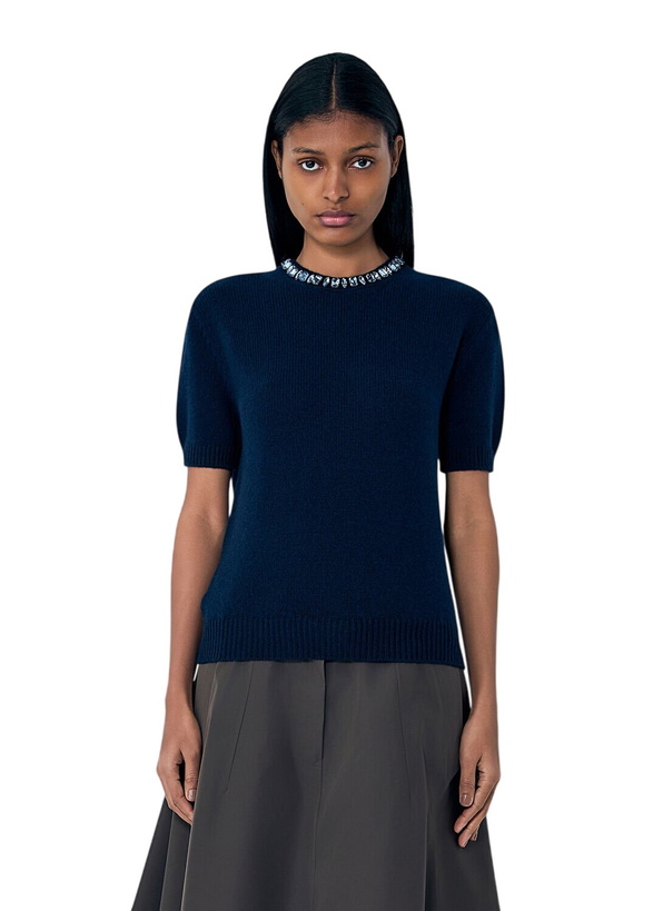 Photo: Prada Wool and Cashmere Crew-Neck Sweater