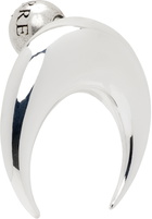 Marine Serre Regenerated Tin Moon Stud Earring
