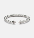 David Yurman Cable Flex® sterling silver cuff bracelet with diamonds