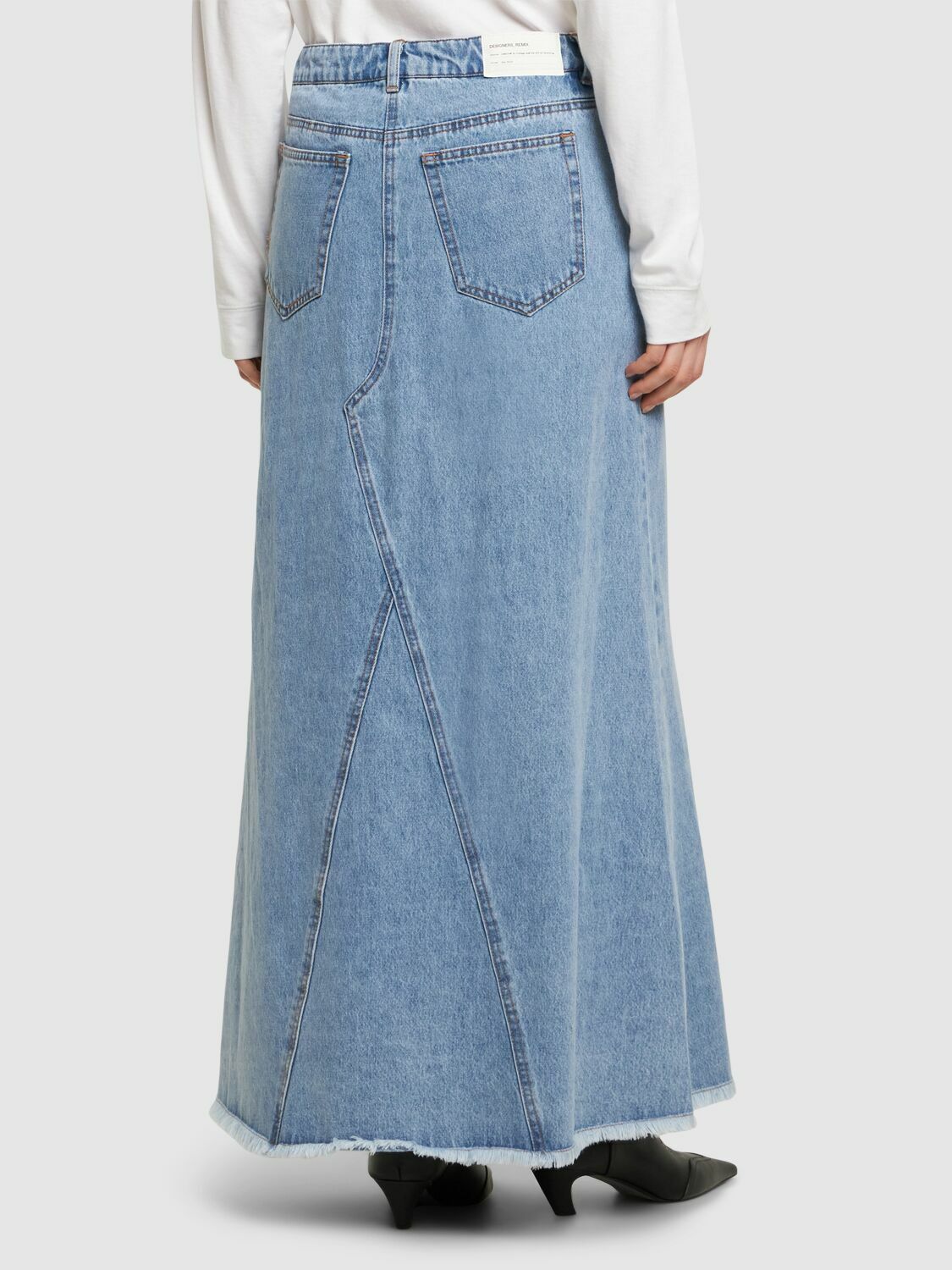 DESIGNERS REMIX Miles Patchwork Denim Maxi Skirt