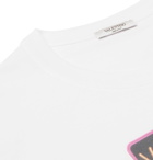 Valentino - Slim-Fit Printed Cotton-Jersey T-Shirt - Men - White