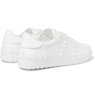 Valentino - Valentino Garavani Open Rockstud Leather Sneakers - White
