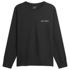 Arc'teryx Women's Kragg Cotton Bird Crew LS W in Black/White
