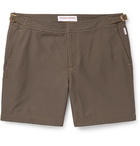 Orlebar Brown - Bulldog X Maho Slim-Fit Mid-Length Jacquard Swim Shorts - Brown