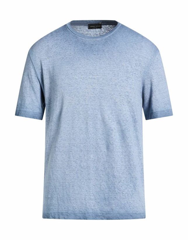 Photo: Roberto Collina Mens T-shirt Slate in Blue