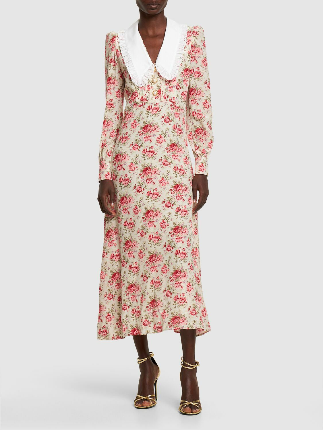 ワンピース Alessandra Rich Dresses Alessandra Rich Long Lace Dress, Size S