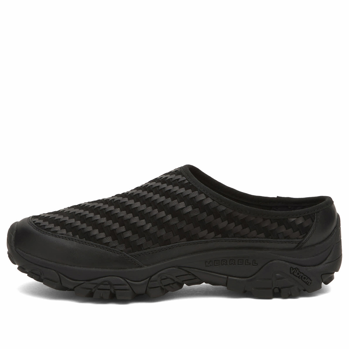 Merrell Men's 1TRL Moab Slide 2 Leather Woven SE in Black
