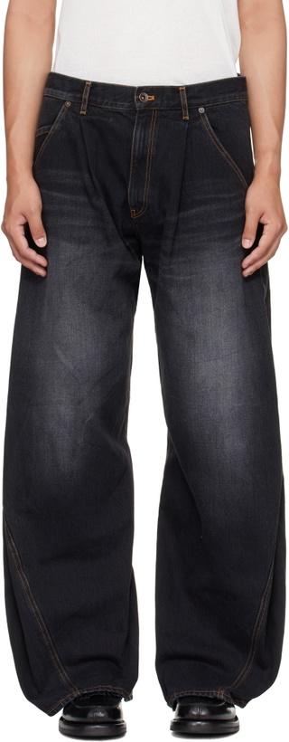 Photo: Khoki Black 3D Cuttin Denim Jeans
