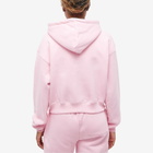 Patta Women's Femme Basic Cropped Zip Up Hooded Sweater in Cradle Pink