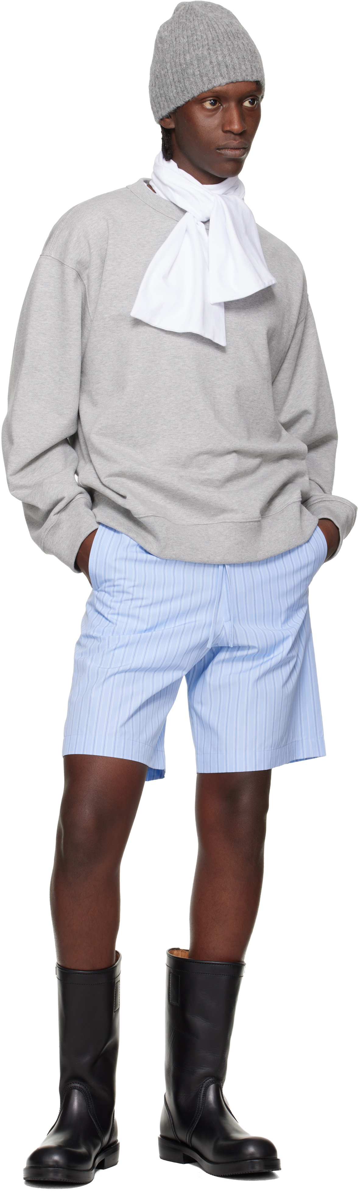 Dries Van Noten Gray Oversized Sweatshirt