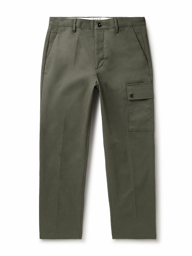 Photo: C.P. Company - Straight-Leg Cotton-Twill Cargo Trousers - Green