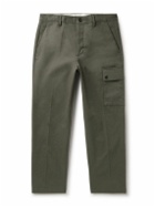 C.P. Company - Straight-Leg Cotton-Twill Cargo Trousers - Green