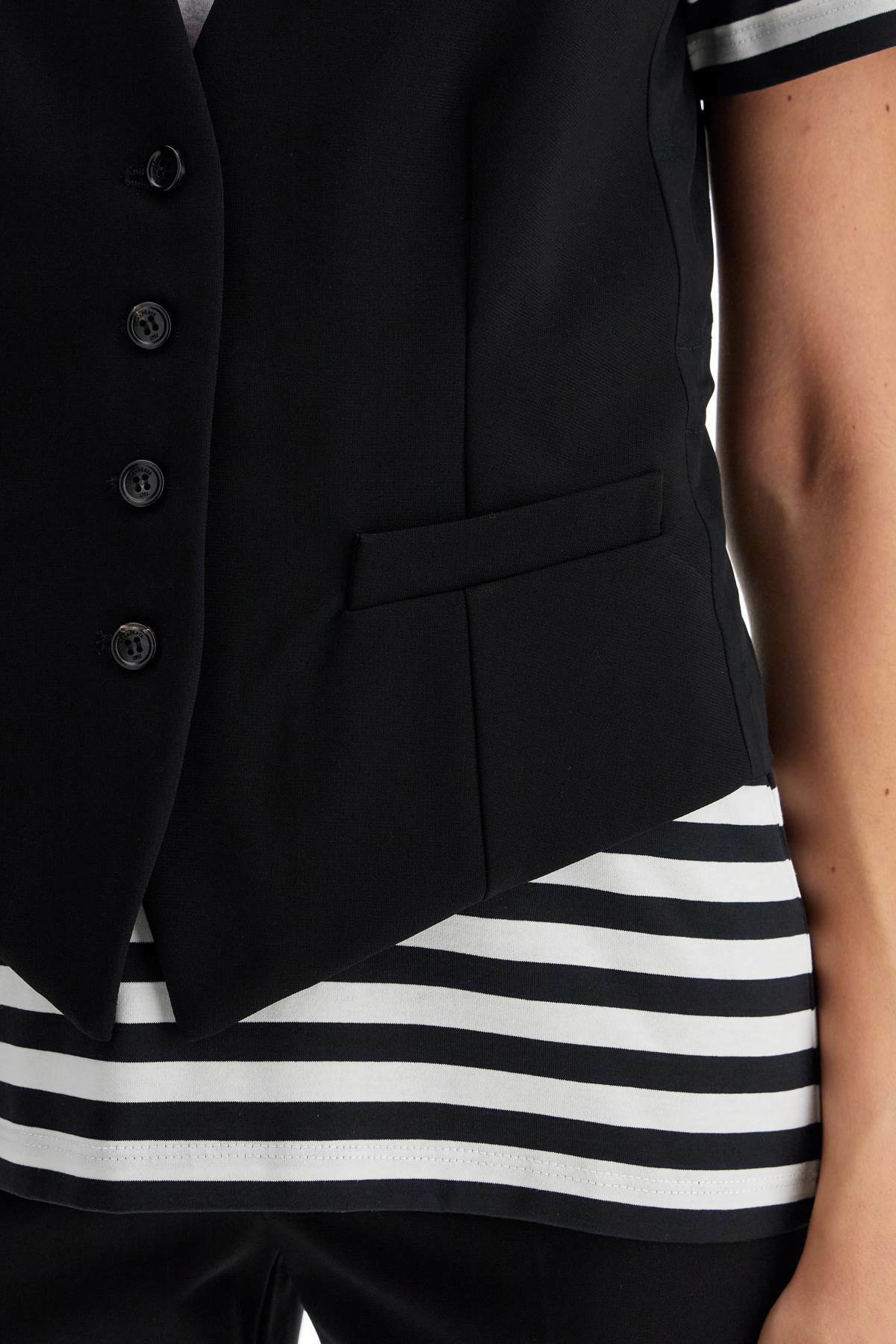 【送料&関税込】Max Mara kiwi Vest MAX MARA 'kiwi' jersey vest Black Max Mara
