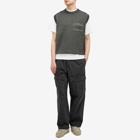 Aries Men's Glitch Temple Knit Vest in Grey