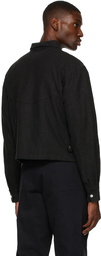 Mr. Saturday Black Linen Blouson Jacket