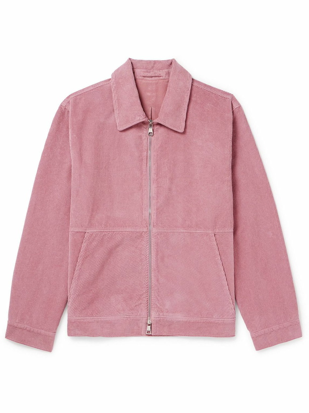 Photo: Mr P. - Cotton-Corduroy Blouson Jacket - Pink