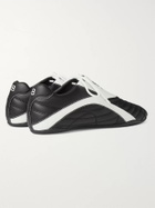 BALENCIAGA - Zen Logo-Print Faux Leather Sneakers - Black