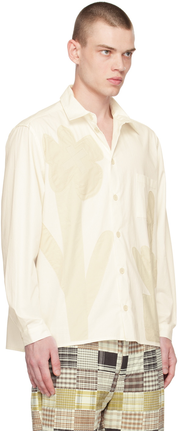 XENIA TELUNTS White Plant Shirt