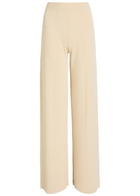 Joseph Viscose Animation Viscose-blend Knit Trousers Cream