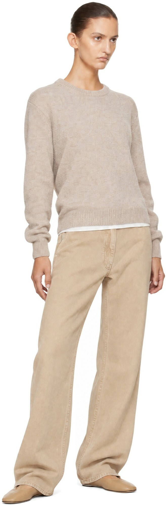 LE17SEPTEMBRE Beige Provence Convertible Tie Knit Top