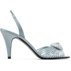 Valentino Garavani Blue Coeur Royal Heeled Sandals