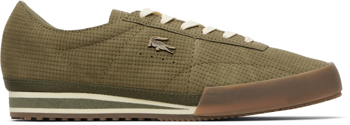 Photo: Lacoste Khaki Aura Leather Sneakers