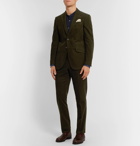 Richard James - Dark-Green Slim-Fit Cotton-Corduroy Suit Trousers - Dark green