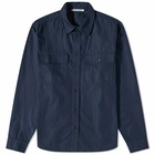 Wood Wood Men's Avenir Herringbone Shirt in Navy