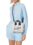MC2 Saint Barth Natural Cotton Canvas Mini Vanity Bag