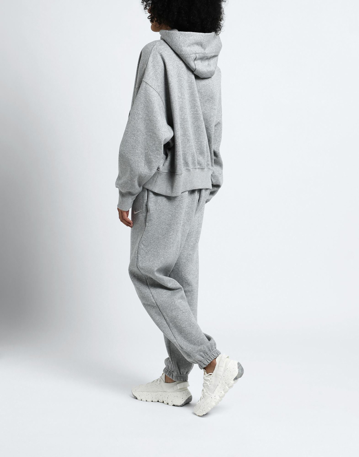 Nike W Nsw Phnx Flc Oos Po Hoodie Womens Sweatshirt in Grey
