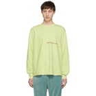 Eckhaus Latta Green Lapped Long Sleeve T-Shirt