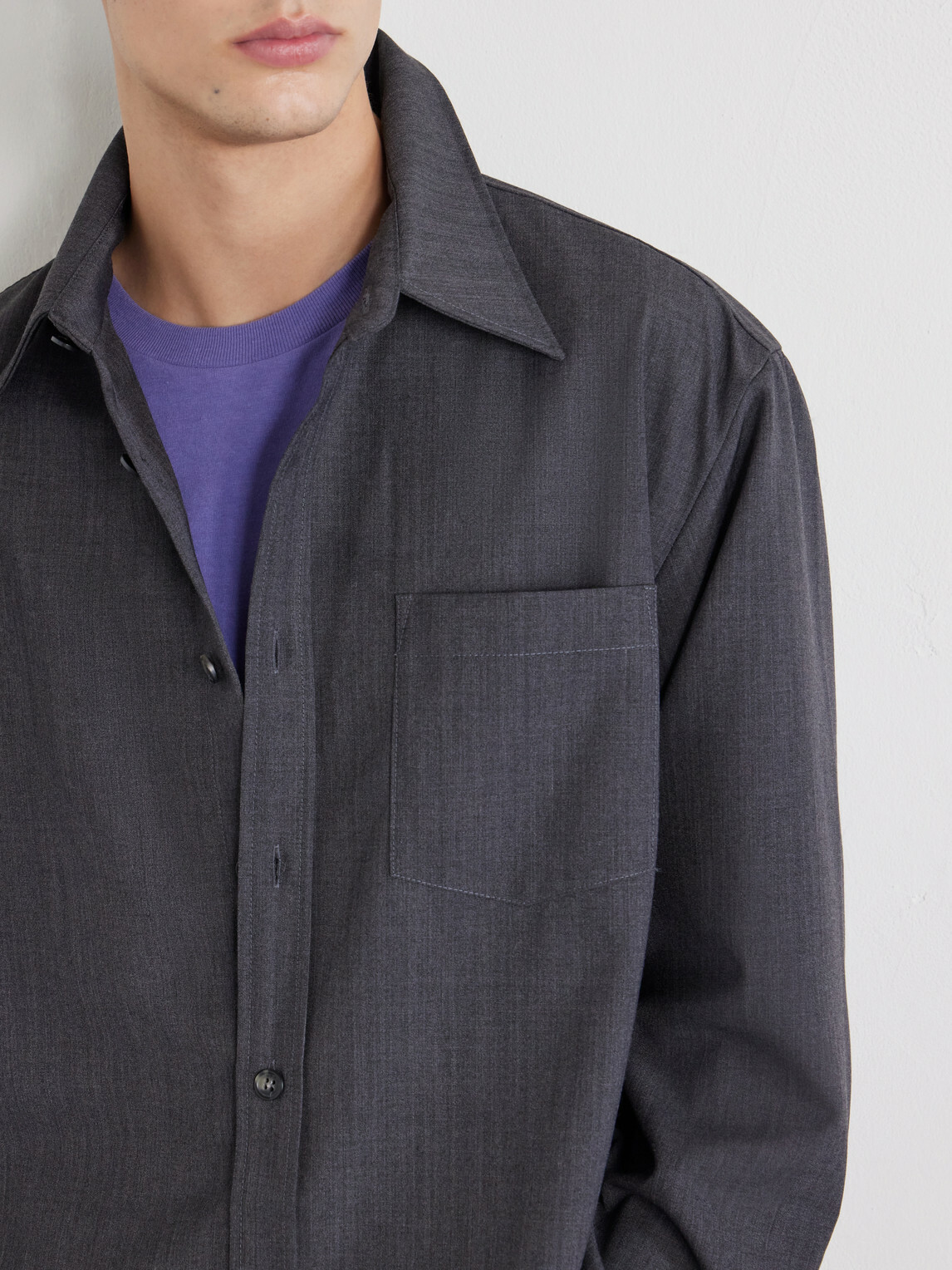A.P.C. - Malaury Recycled Poplin Shirt - Gray