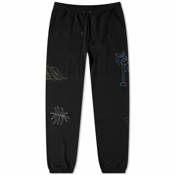 Photo: Daily Paper Men's Purdil Embroidery Sweat Pant in Black