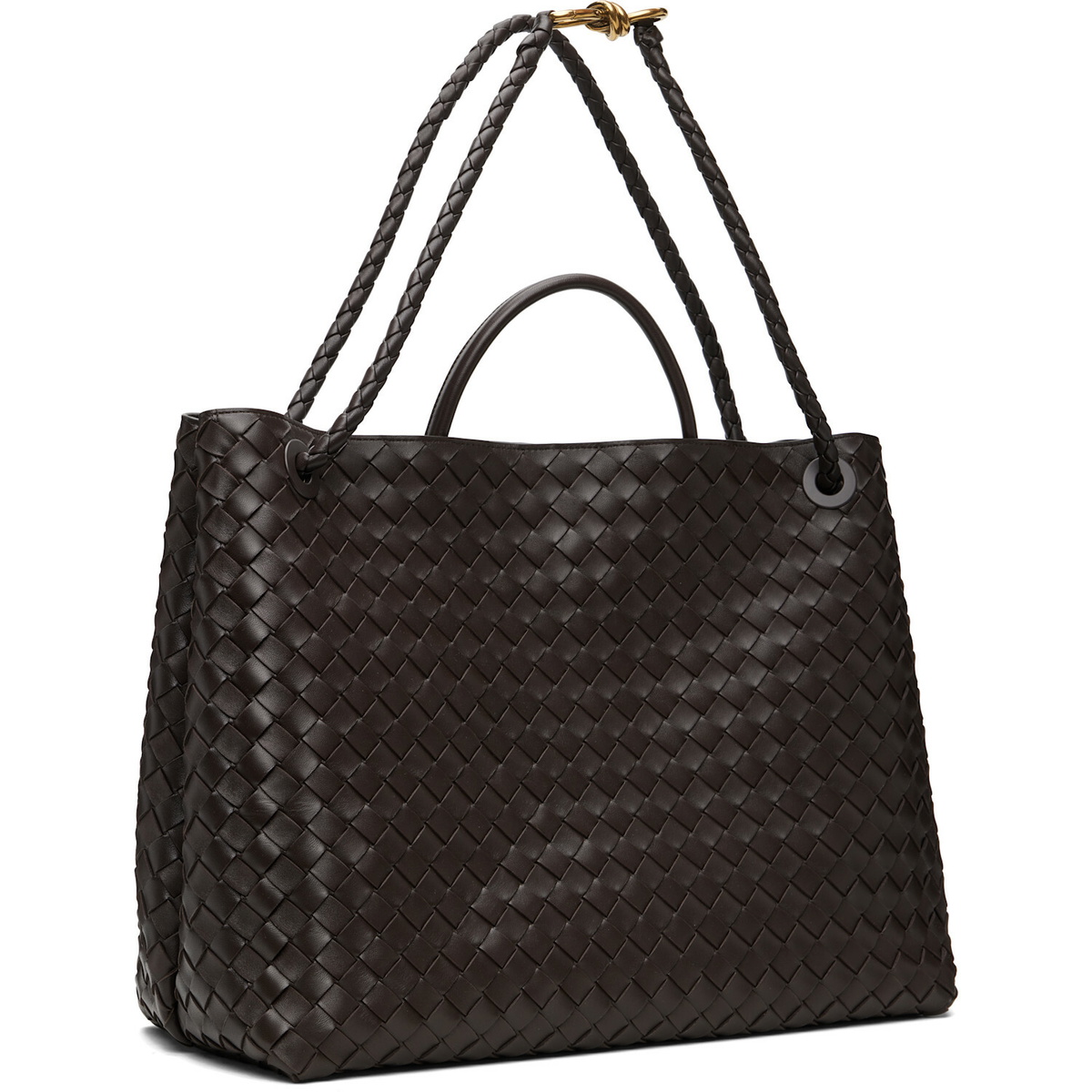Bottega Veneta Brown Large Andiamo Bag