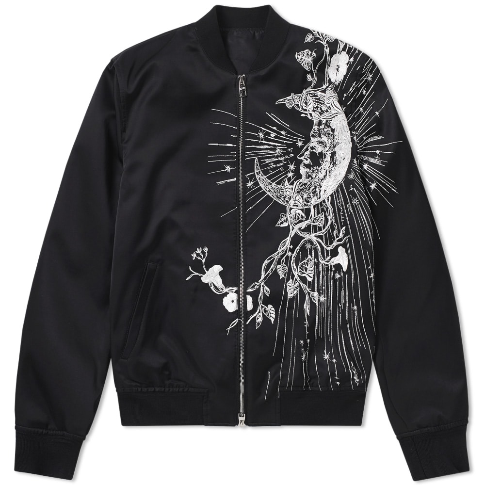 Alexander McQueen Contrast Embroidery Bomber Jacket