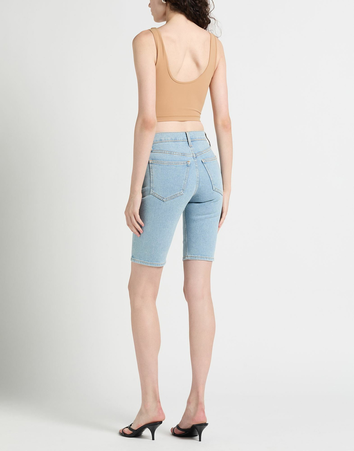 Nanushka Womens Denim shorts in Blue