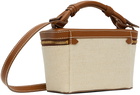 Balmain Beige & Brown B-Army Vanity Case Bag