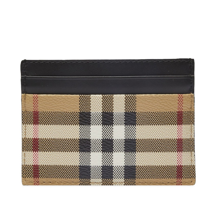 Photo: Burberry Men's Sandon Check Card Holder in Archive Beige