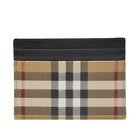 Burberry Men's Sandon Check Card Holder in Archive Beige